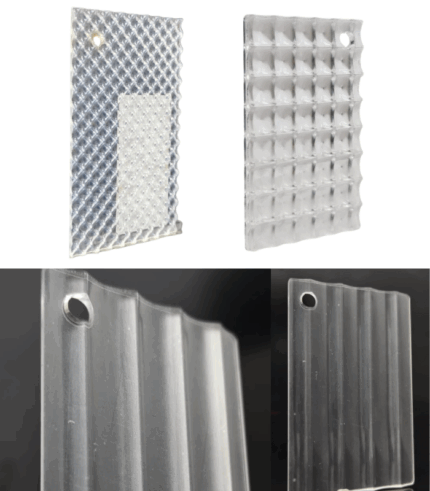 Fluted Transparent Acrylic Board